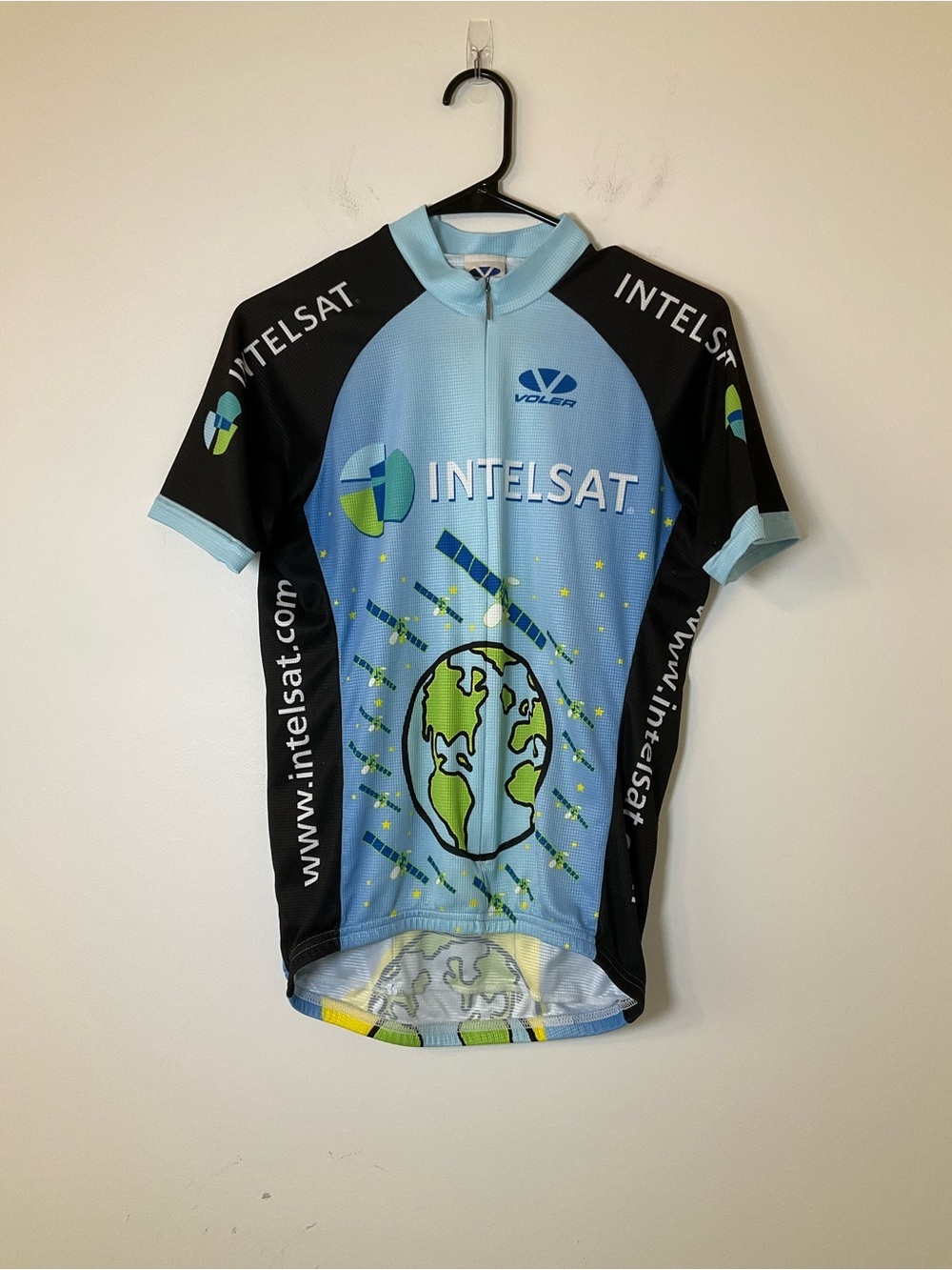 Voler Intelsat Cycling Jersey Full Zip Graphic Bike Shirt Size M